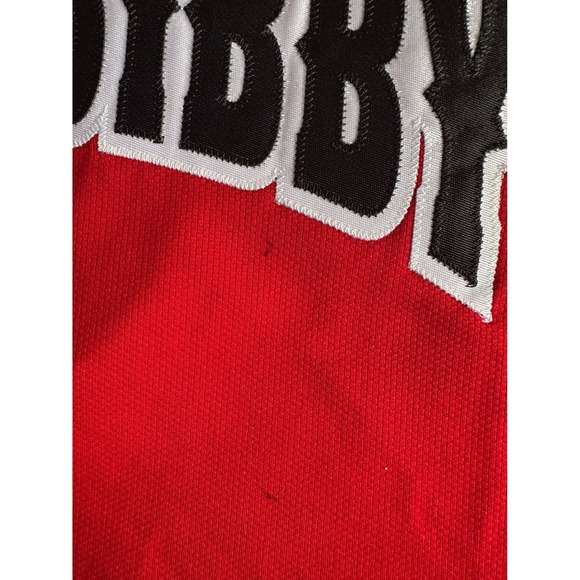 Jordan Team Bibby Men's XL Red Dri-FIT Basketball Jersey Shirt Short Sleeve #6 - Picture 3 of 14